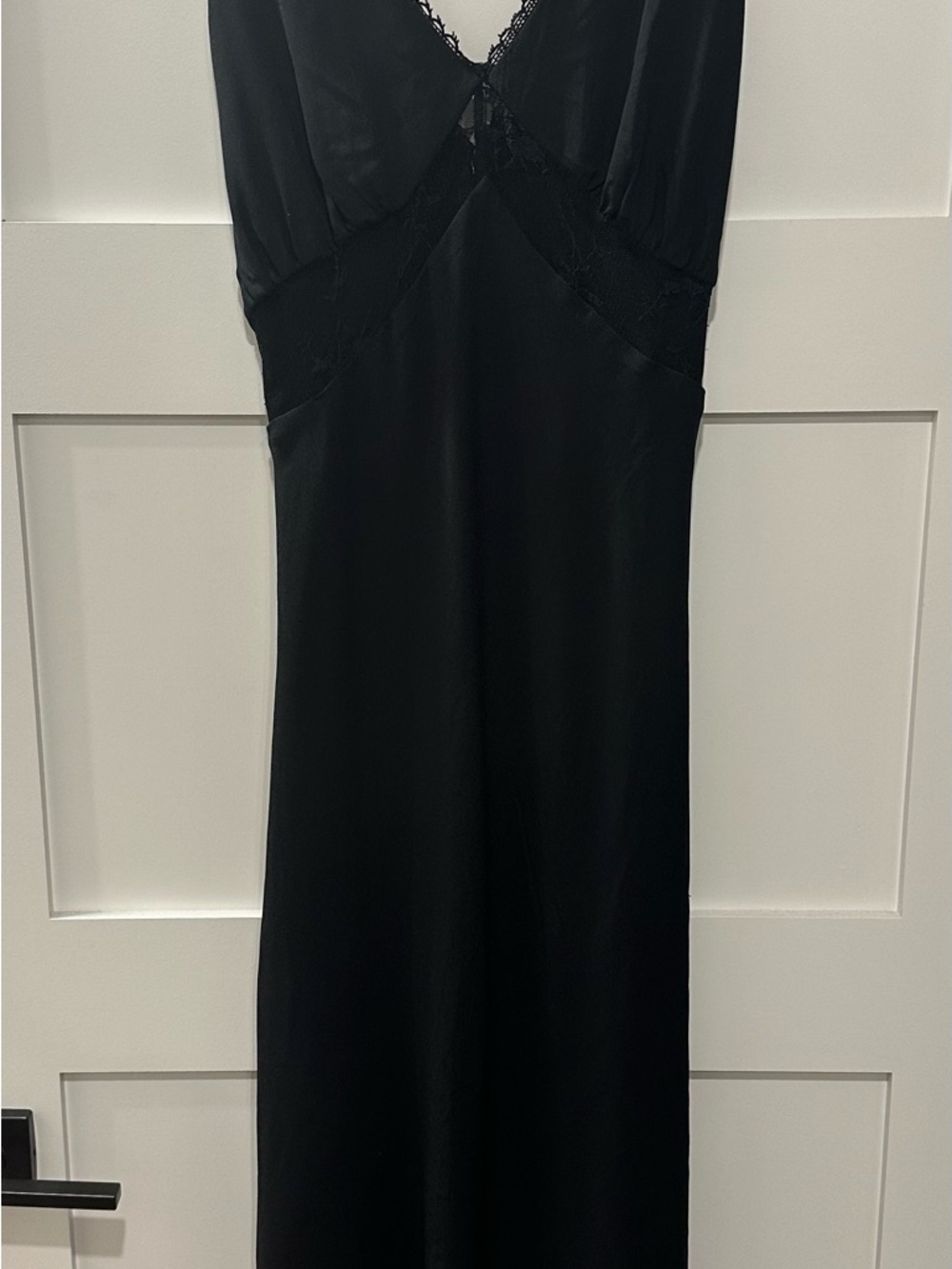 Wild Fable Black Dress with Lace Trim